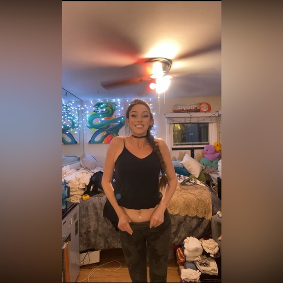 Sleek Black Camisole Top - Picture 3 of 13